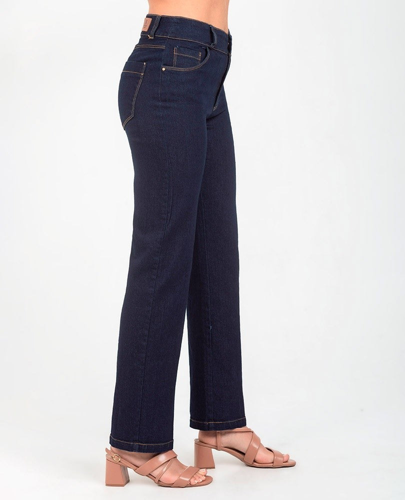 JEAN BOTA RECTA PARA MUJER TONO OSCURO Adrissa