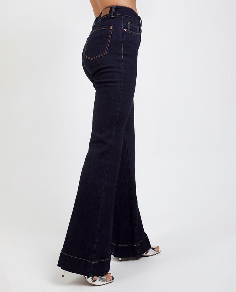 JEAN FLARE PARA MUJER TONO OSCURO Adrissa