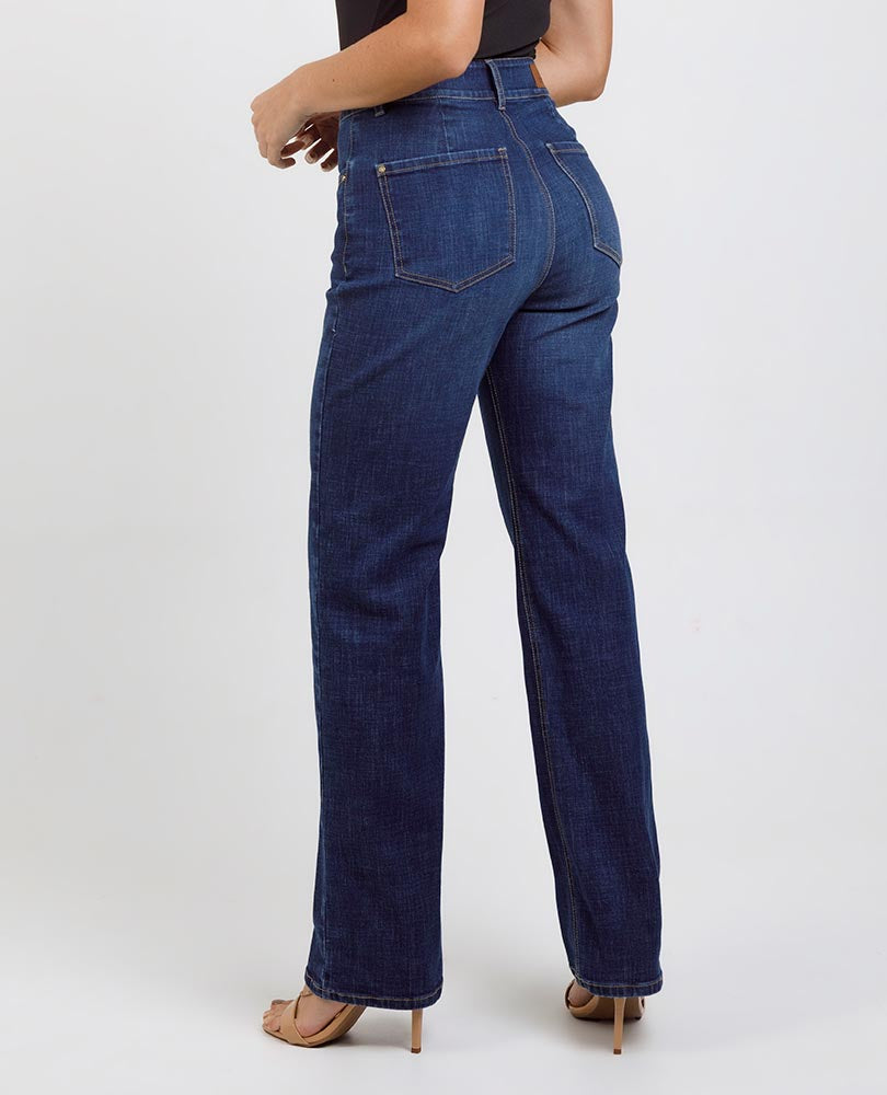 JEAN REGULAR PARA MUJER CON DESGASTE Adrissa
