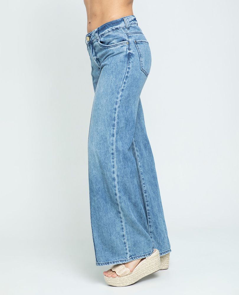 JEAN WIDE LEG PARA MUJER CON VENAS Adrissa
