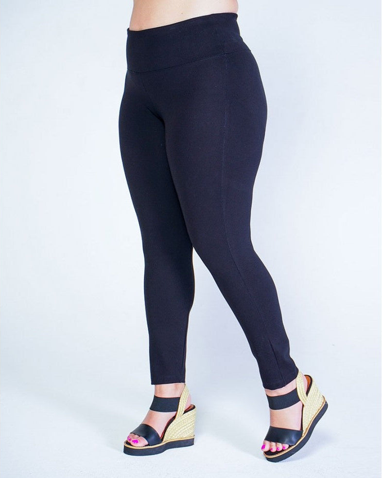 LEGGINS TALLAS GRANDES PRETINA ANCHA AZUL OSCURO Adrissa