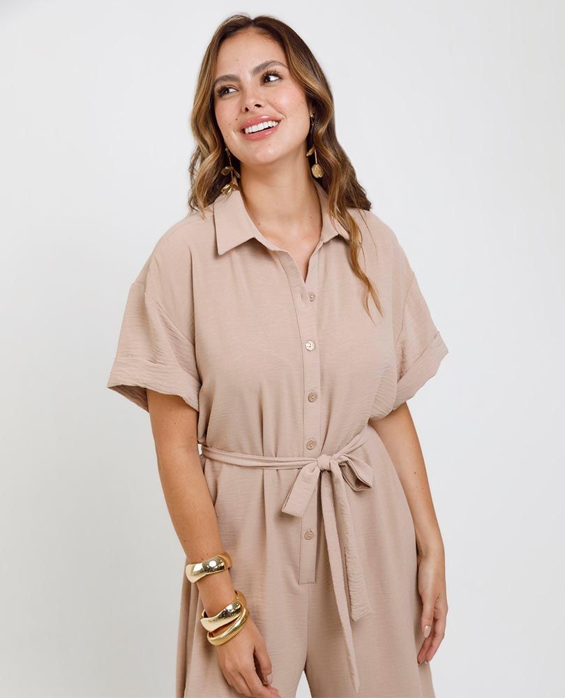 MAXI ENTERIZO PARA MUJER MANGA CORTA Adrissa