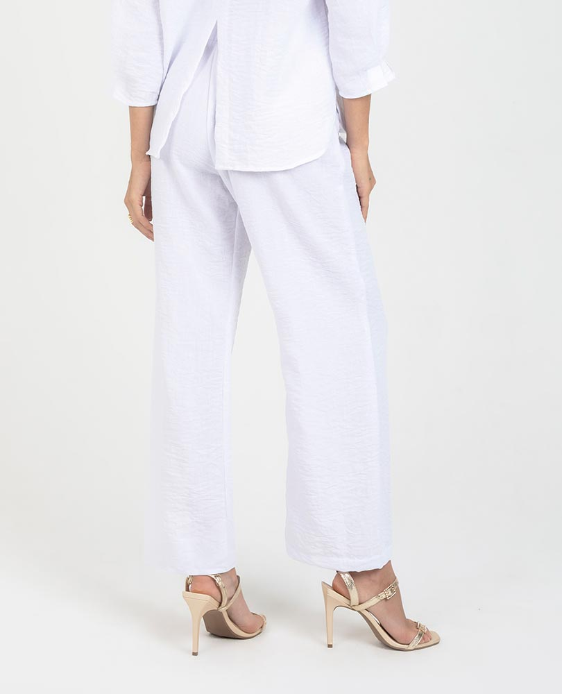 PANTALÓN BLANCO PARA MUJER SILUETA RECTA Adrissa