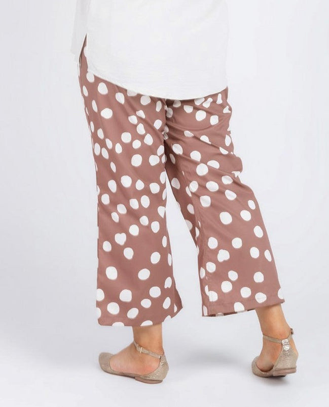 PANTALÓN FLARE CORTO TALLAS GRANDES Adrissa