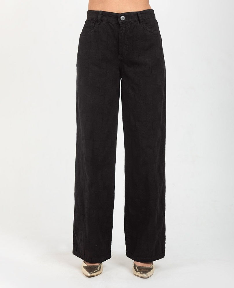 PANTALÓN NEGRO PARA MUJER SILUETA PALAZZO Adrissa
