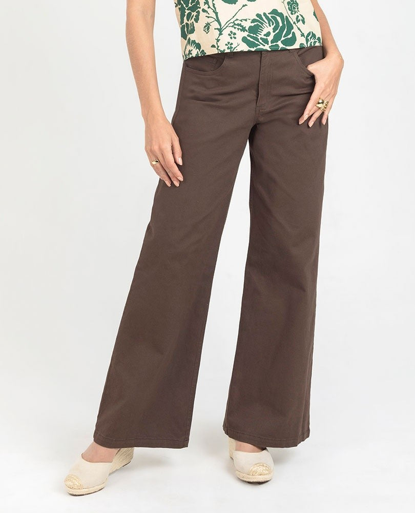 PANTALÓN PALAZZO PARA MUJER CINCO BOLSILLOS Adrissa Pantalones