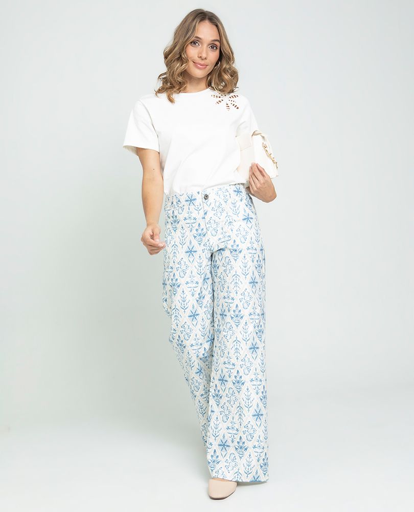 PANTALÓN PALAZZO PARA MUJER ESTAMPADO Adrissa