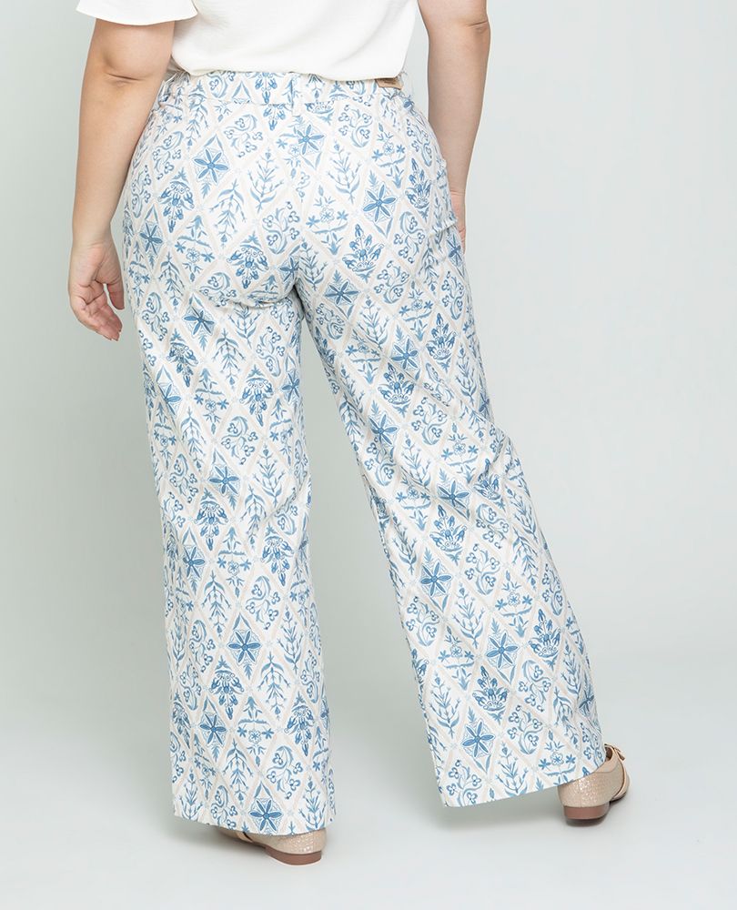 PANTALON PALAZZO TALLAS GRANDES ESTAMPADO Adrissa