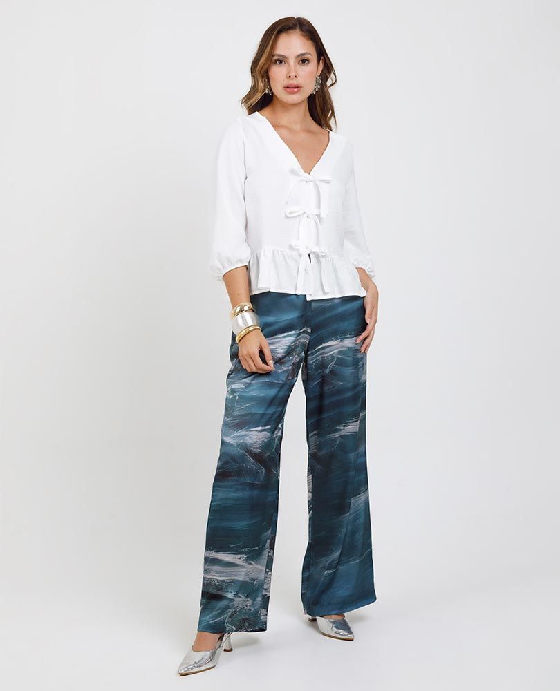 PANTALÓN RECTO PARA MUJER ESTAMPADO Adrissa