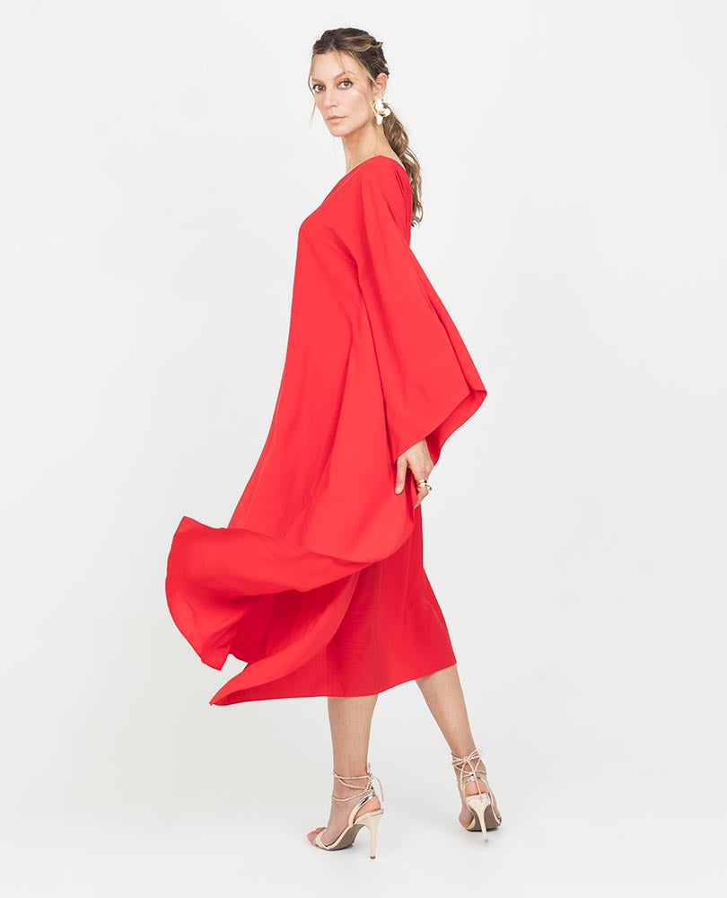 VESTIDO ASIMÉTRICO PARA MUJER LARGO MIDI Adrissa