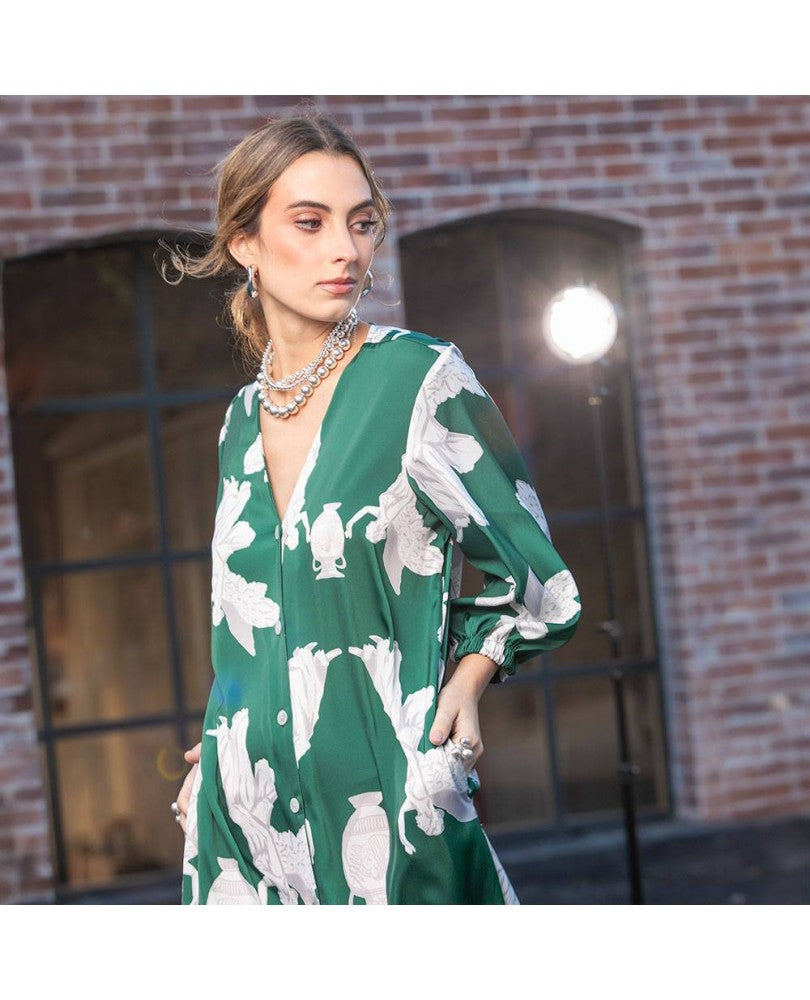 VESTIDO CAMISERO PARA MUJER ESTAMPACIÓN Adrissa