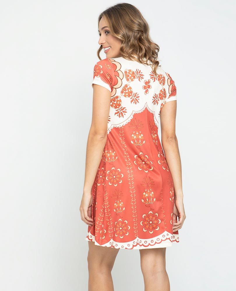 VESTIDO CORTO ESTAMPADO EXCLUSIVO Adrissa