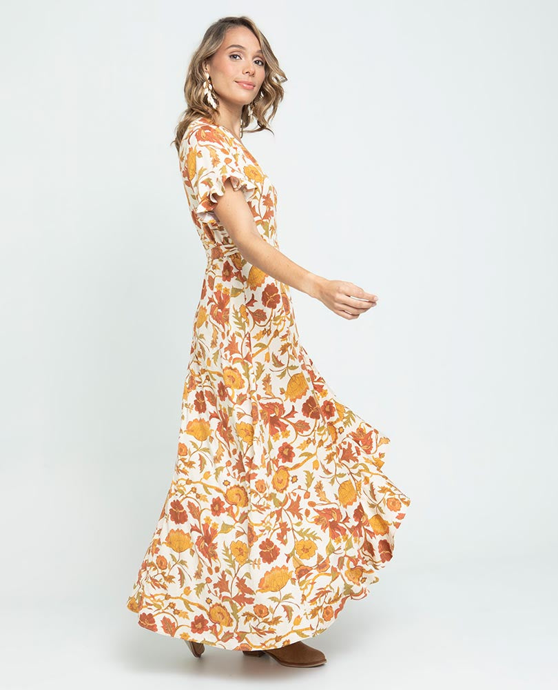 VESTIDO MIDI PARA MUJER ESTAMPADO Adrissa