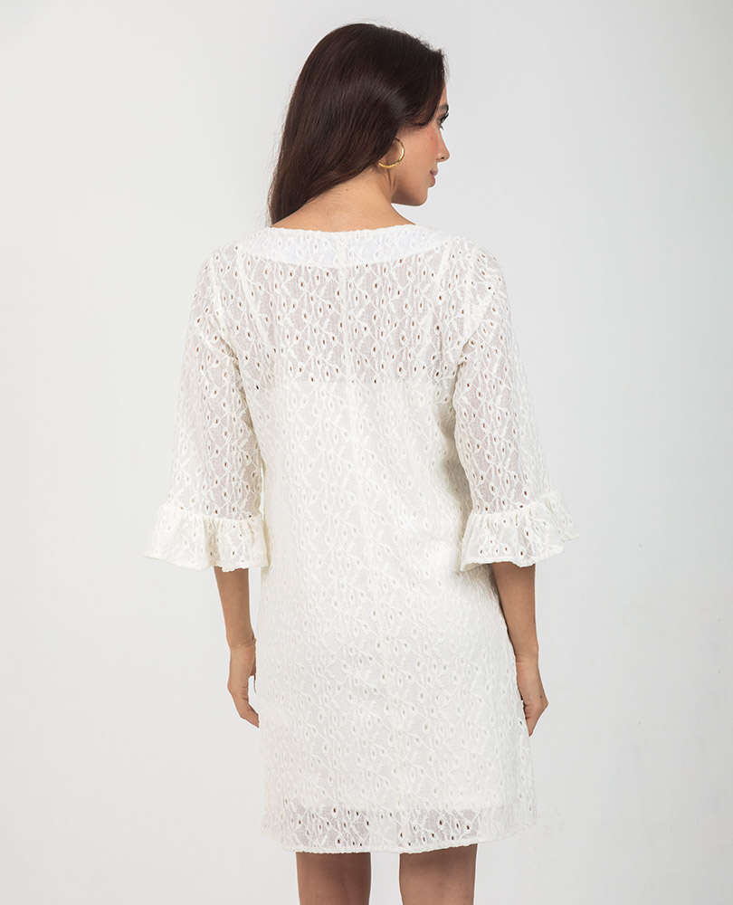 VESTIDO ROMANTICO PARA MUJER ESCOTE SEMI Adrissa