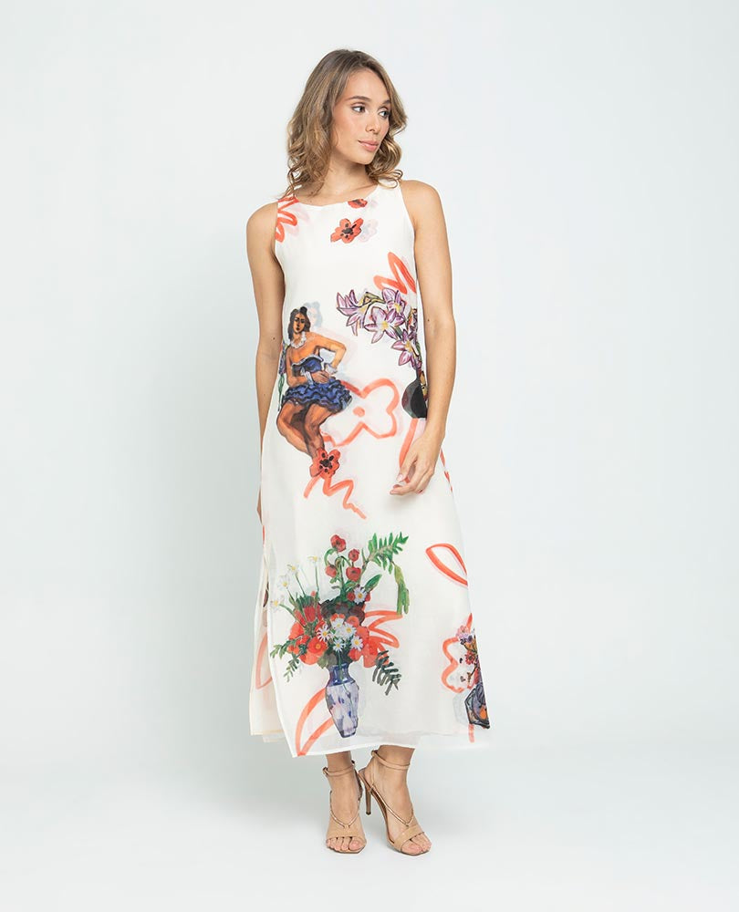 VESTIDO TALEGO PARA MUJER ESTAMPADO Adrissa